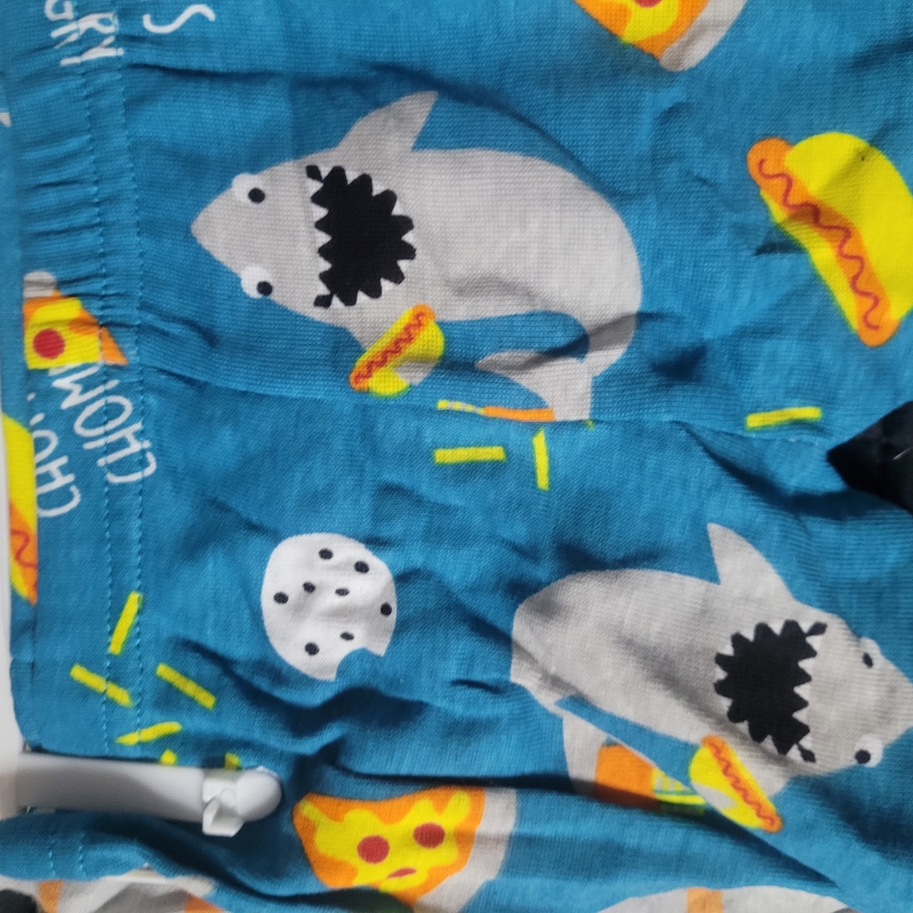 Kids Shark Print One Piece - White and Orange - Picture 5 of 11